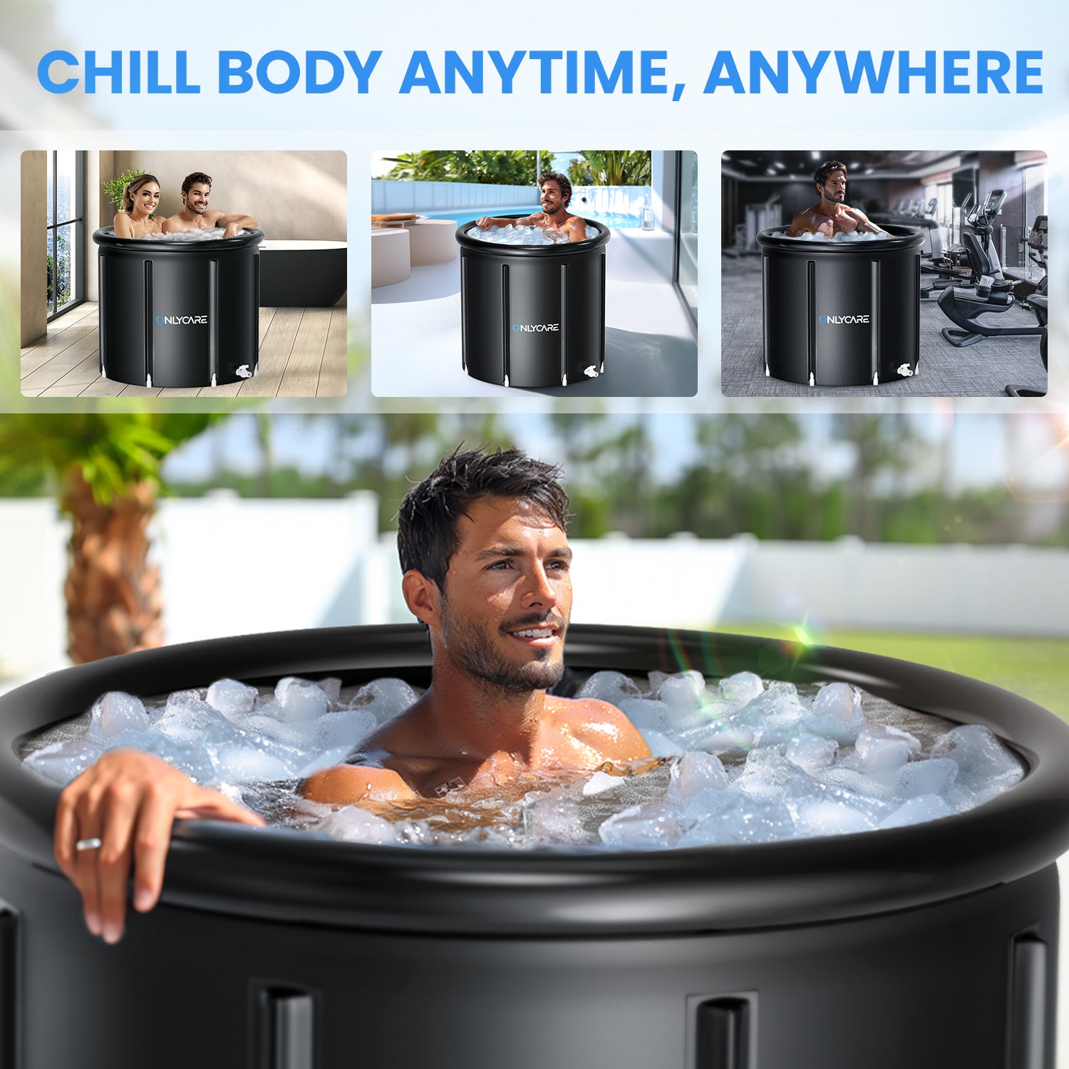 ICR 高濃度水素入浴器 GOD BATH ONLYCARE XXL Ice Bath Tub for Athletes/2 Adults – Constant Temperature